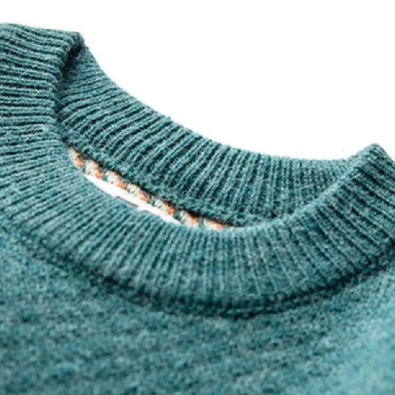 Scenic Knit Sweater | Pastoral Design | Relaxed Fit