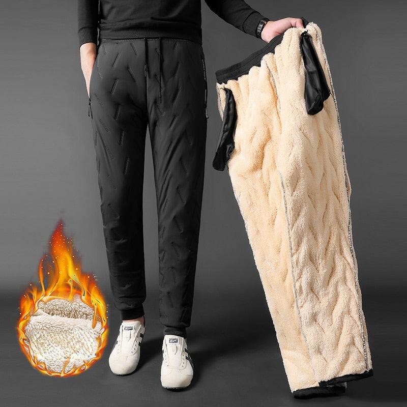 Men’s Fleece-Lined Thermal Trousers | Windproof & Warm | Winter Essentials