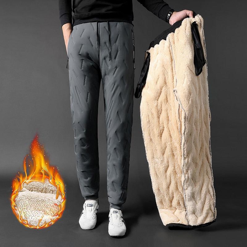 Men’s Fleece-Lined Thermal Trousers | Windproof & Warm | Winter Essentials