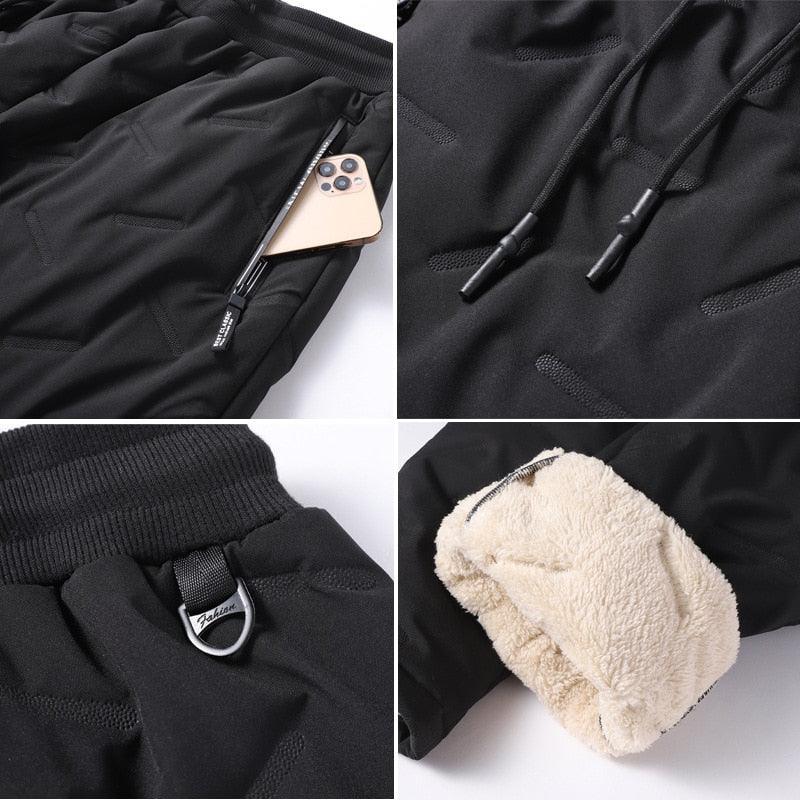 Men’s Fleece-Lined Thermal Trousers | Windproof & Warm | Winter Essentials