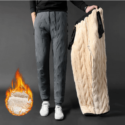 Men’s Fleece-Lined Thermal Trousers | Windproof & Warm | Winter Essentials
