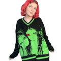 Oversized Graphic Cardigan | Bold Design | Edgy & Artistic