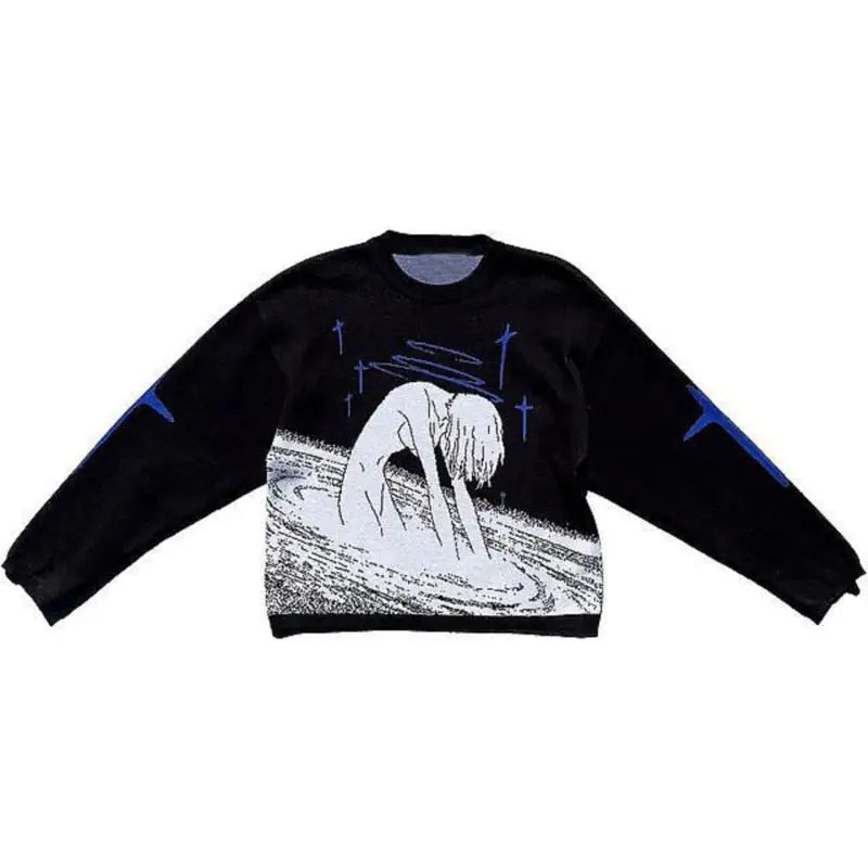 Oversized Graphic Sweatshirt | Abstract Design | Bold & Edgy