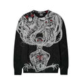 Graphic Sweater | Skeletal Design | Gothic & Bold