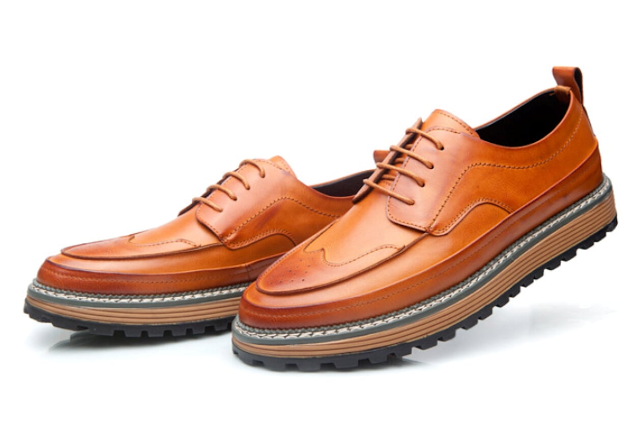 Formal Derby Shoes | Stitched Detailing, Textured Sole | Office and Smart Casual Wear