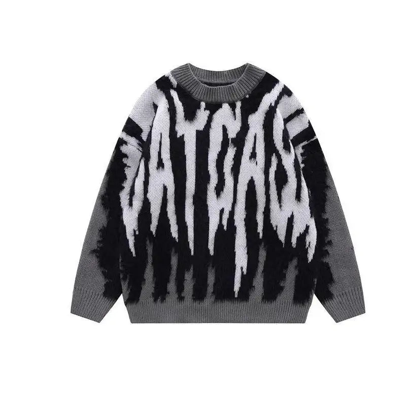 Graffiti-Inspired Knit Sweater | Bold Design | Vibrant Style