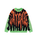 Graffiti-Inspired Knit Sweater | Bold Design | Vibrant Style