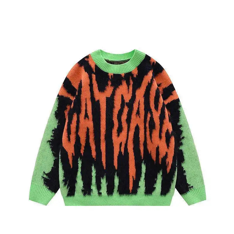 Graffiti-Inspired Knit Sweater | Bold Design | Vibrant Style